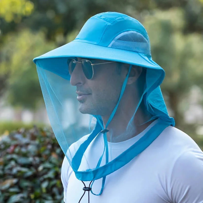 Unisex Anti Mosquito Insect Bucket Hat With Veil Mesh Protection - Image 16
