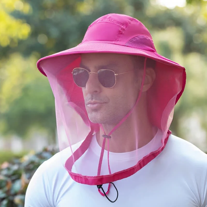 Unisex Anti Mosquito Insect Bucket Hat With Veil Mesh Protection - Image 18