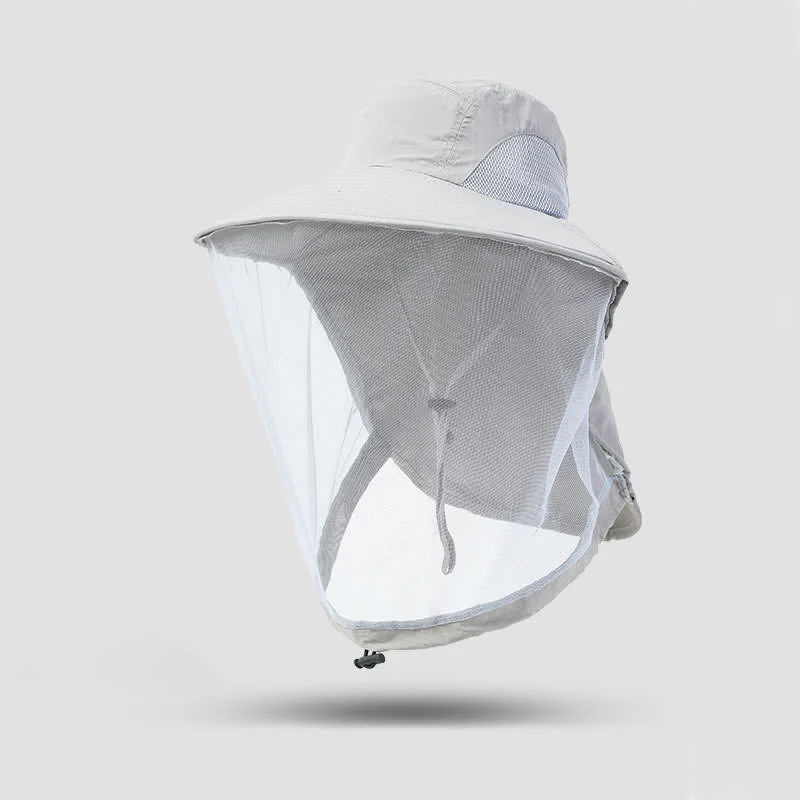 Unisex Anti Mosquito Insect Bucket Hat With Veil Mesh Protection - Image 19