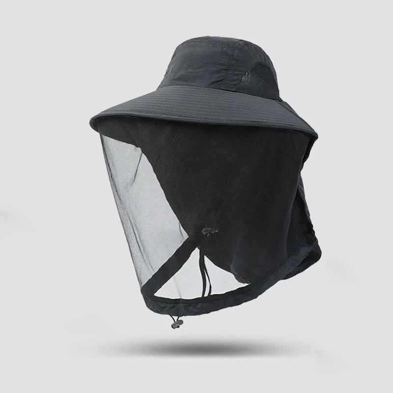 Unisex Anti Mosquito Insect Bucket Hat With Veil Mesh Protection - Image 2
