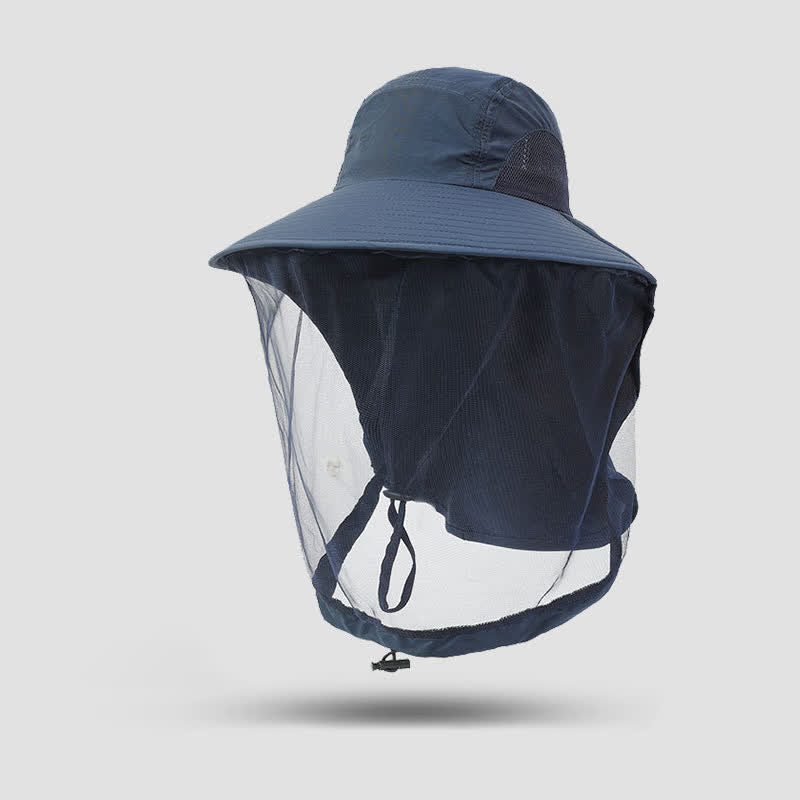 Unisex Anti Mosquito Insect Bucket Hat With Veil Mesh Protection - Image 6