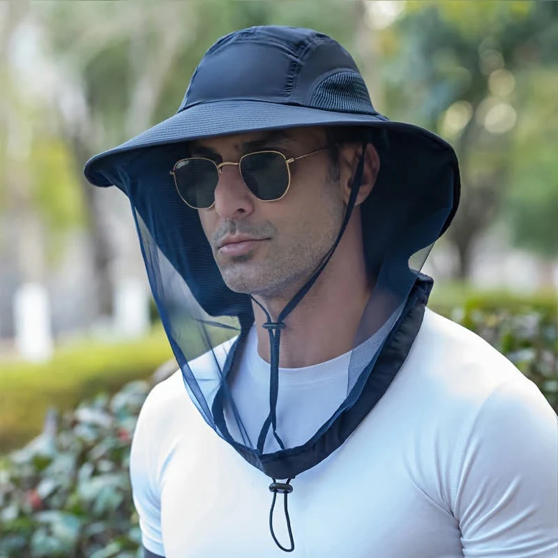 Unisex Anti Mosquito Insect Bucket Hat With Veil Mesh Protection - Image 7