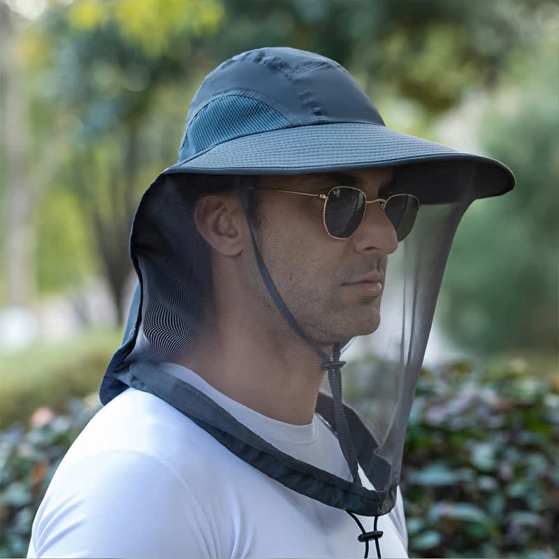 Unisex Anti Mosquito Insect Bucket Hat With Veil Mesh Protection - Image 8