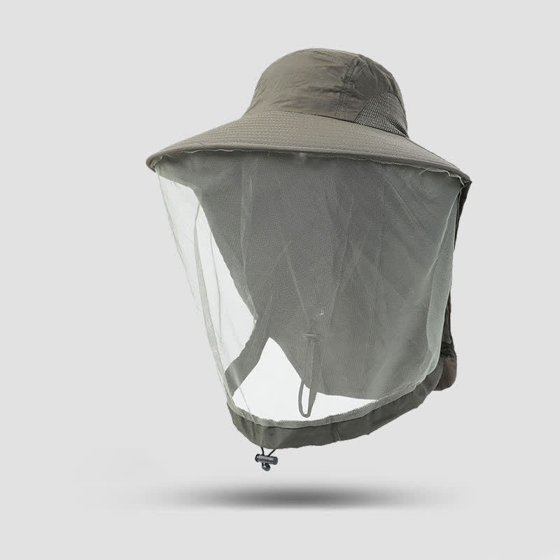 Unisex Anti Mosquito Insect Bucket Hat With Veil Mesh Protection - Image 9
