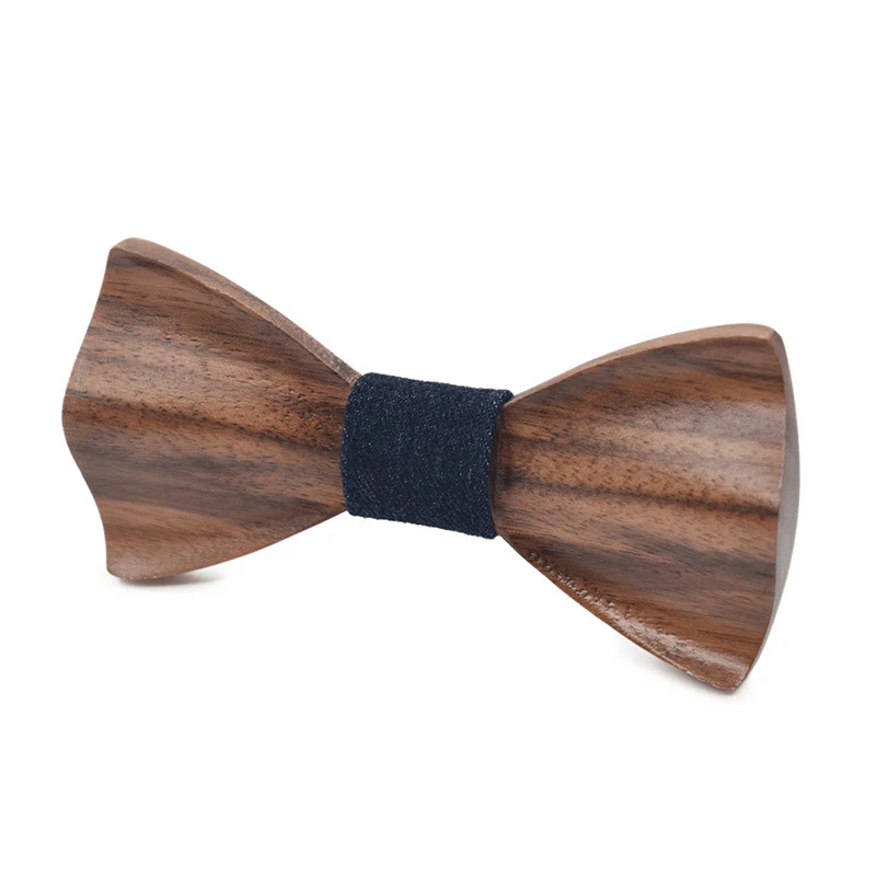 Unisex Creative Dark Wooden 3D Bow Tie - Image 4