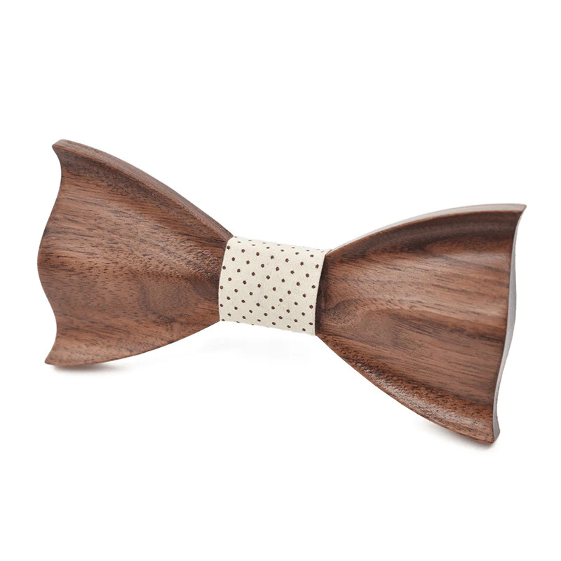 Unisex Creative Dark Wooden 3D Bow Tie - Image 6