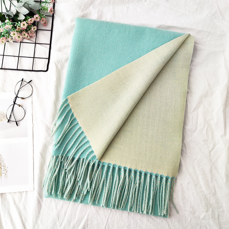 Unisex Double-Sided Two-Color Fashion Scarf - Image 14
