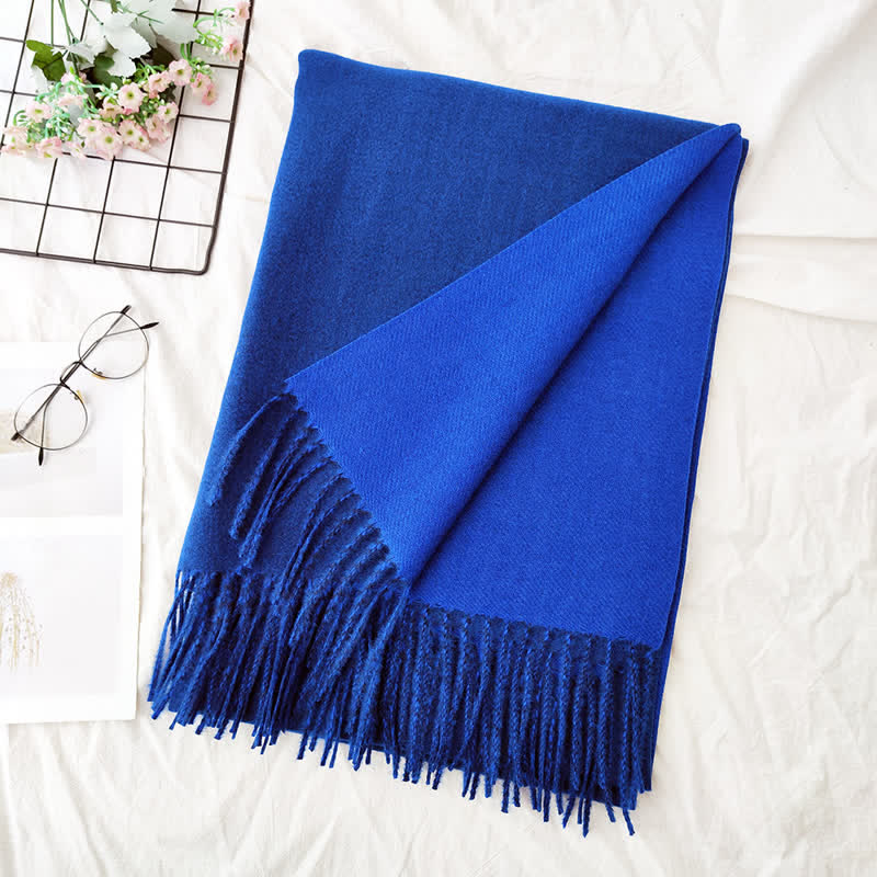 Unisex Double-Sided Two-Color Fashion Scarf - Image 21