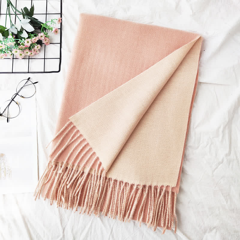 Unisex Double-Sided Two-Color Fashion Scarf - Image 22