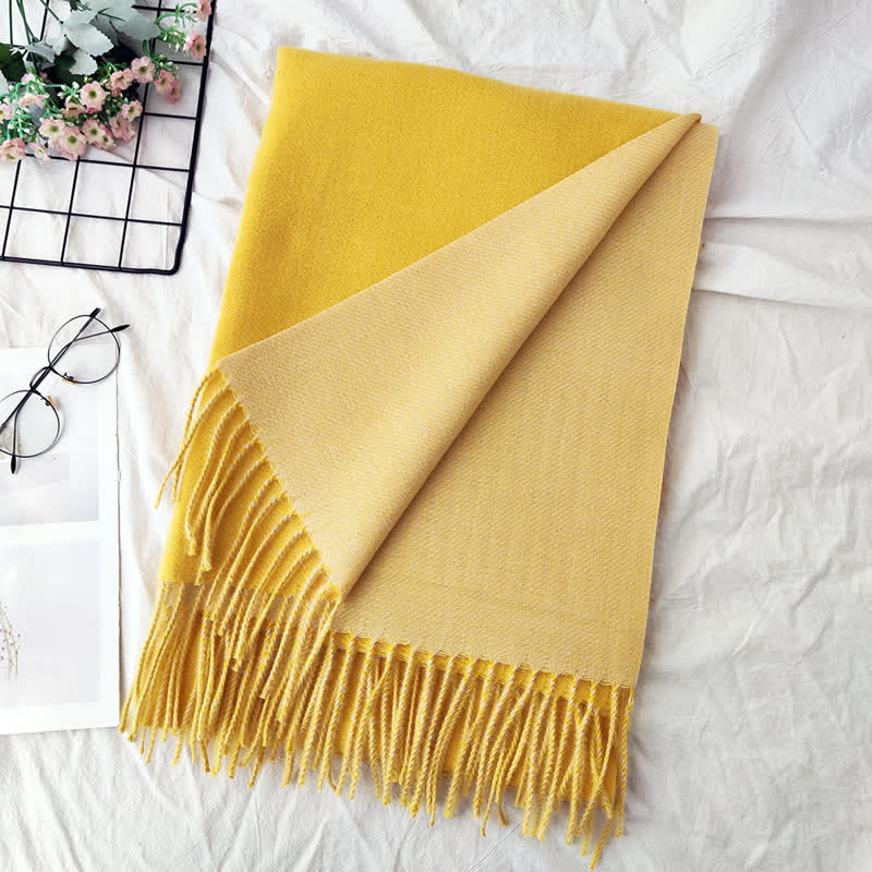 Unisex Double-Sided Two-Color Fashion Scarf - Image 24