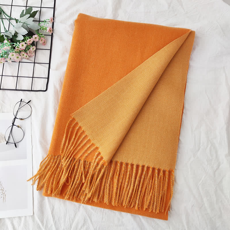 Unisex Double-Sided Two-Color Fashion Scarf - Image 26