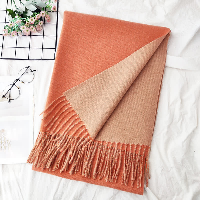 Unisex Double-Sided Two-Color Fashion Scarf - Image 27