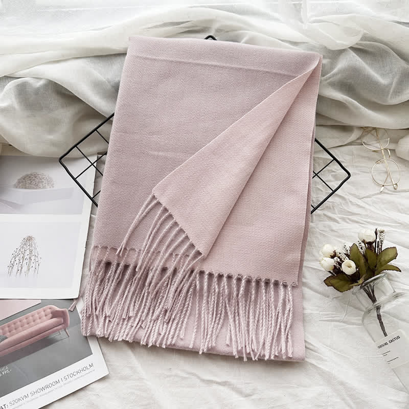 Unisex Double-Sided Two-Color Fashion Scarf - Image 31