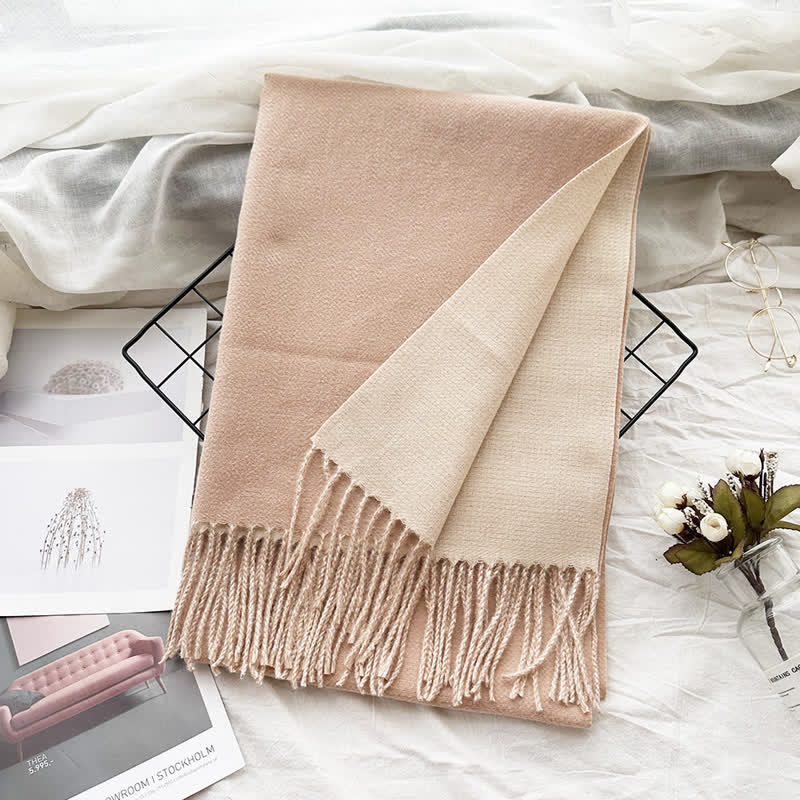 Unisex Double-Sided Two-Color Fashion Scarf - Image 32