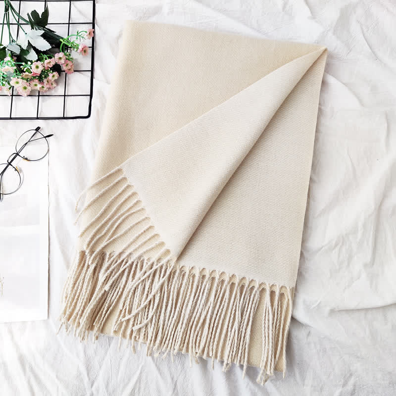 Unisex Double-Sided Two-Color Fashion Scarf - Image 6