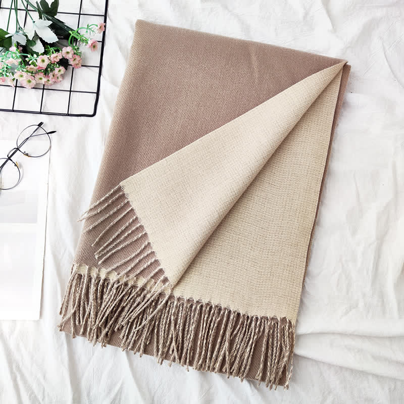 Unisex Double-Sided Two-Color Fashion Scarf - Image 7