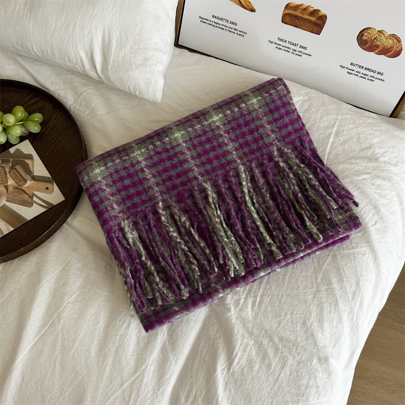 Unisex Generous Plaid Fashion Winter Scarf - Image 10
