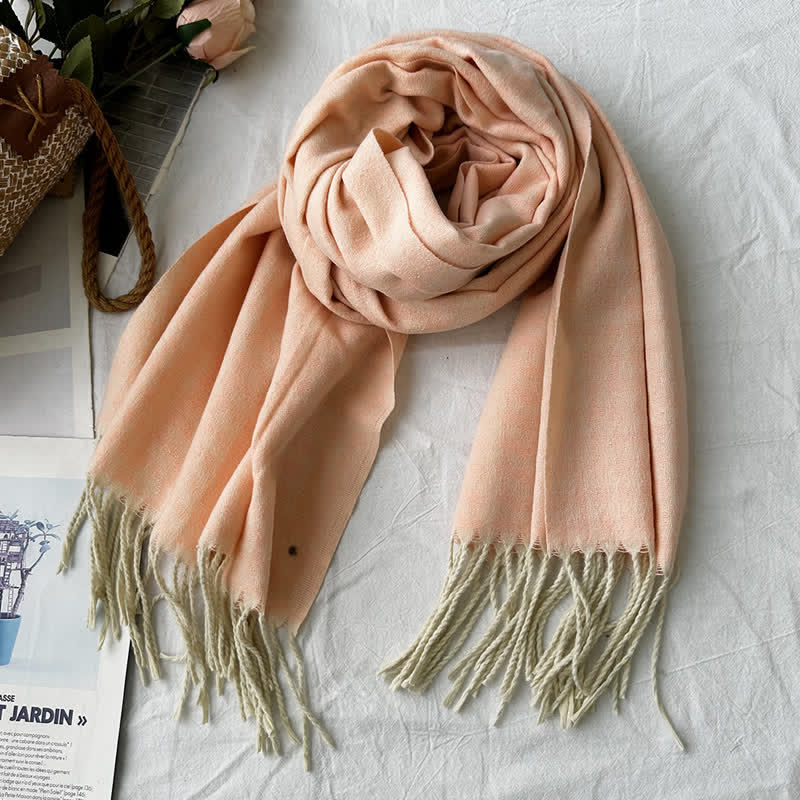 Unisex Geometric Abstract Rustic Pattern Jacquard Scarf - Image 14