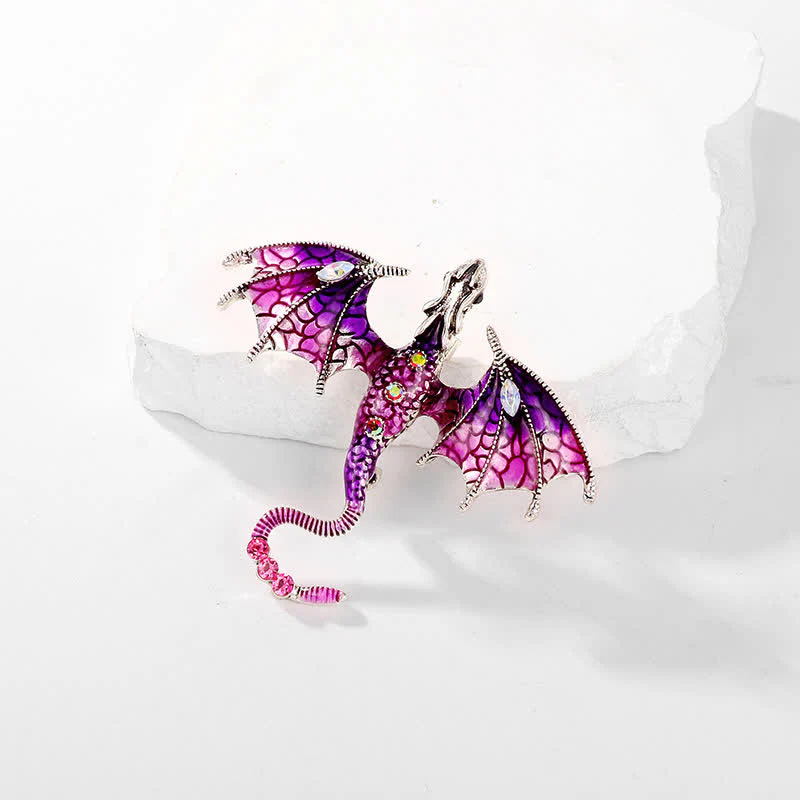 Unisex Legand Flying Dragon Brooch - Image 4
