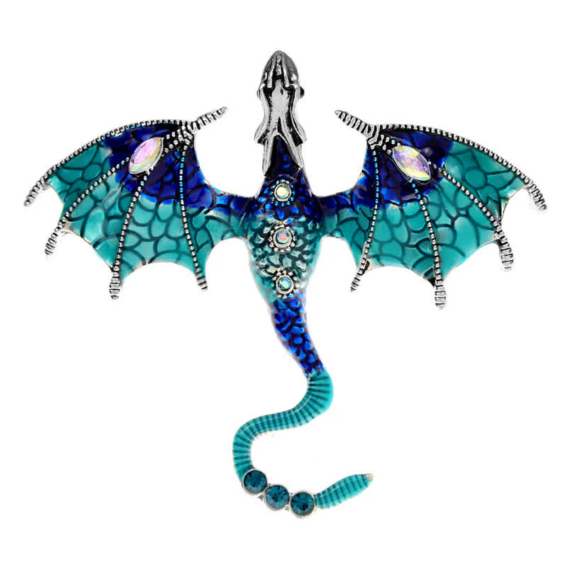 Unisex Legand Flying Dragon Brooch - Image 9