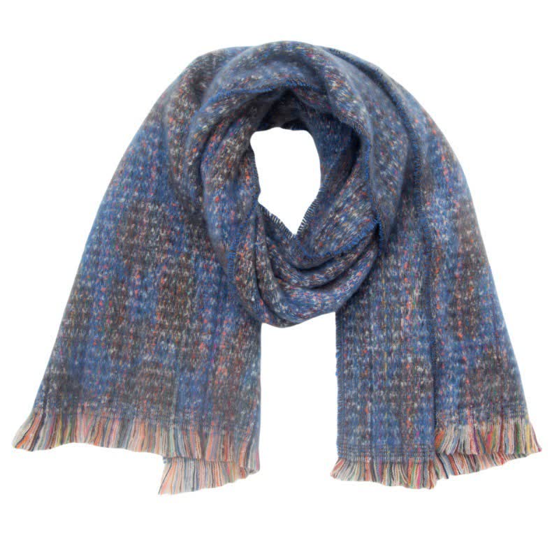 Unisex Pretty Leopard Print Short Fringe Scarf - Image 11