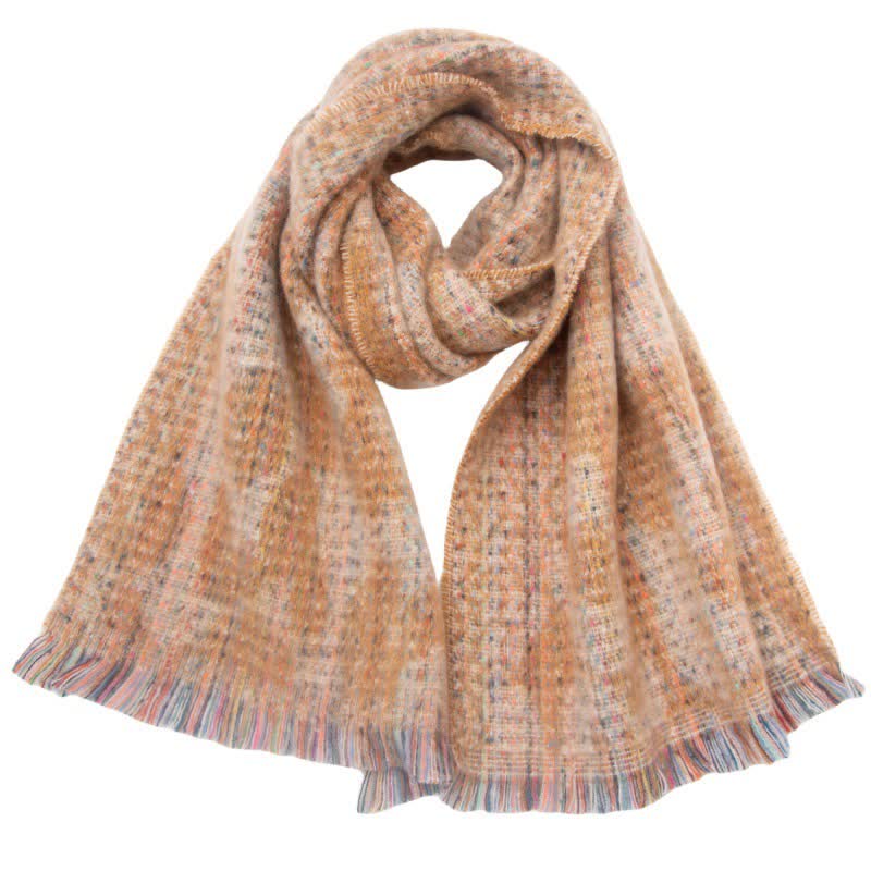 Unisex Pretty Leopard Print Short Fringe Scarf - Image 19
