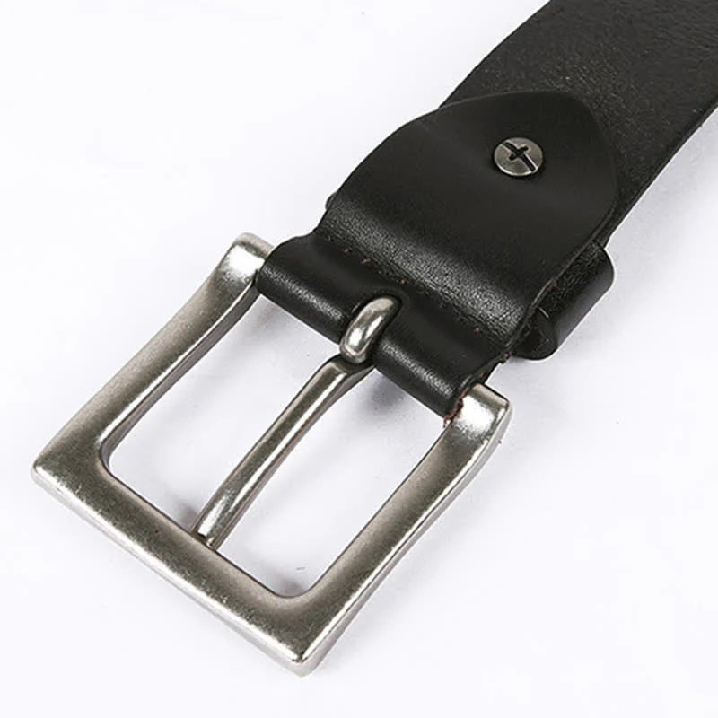 Unisex Skull Head Rivets Cross Studded Leather Belt - Image 12