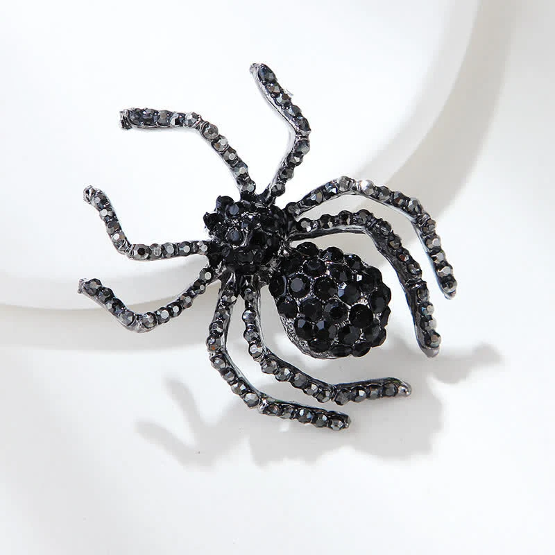 Unisex Vintage Fancy Spider Rhinestone Brooch - Image 3