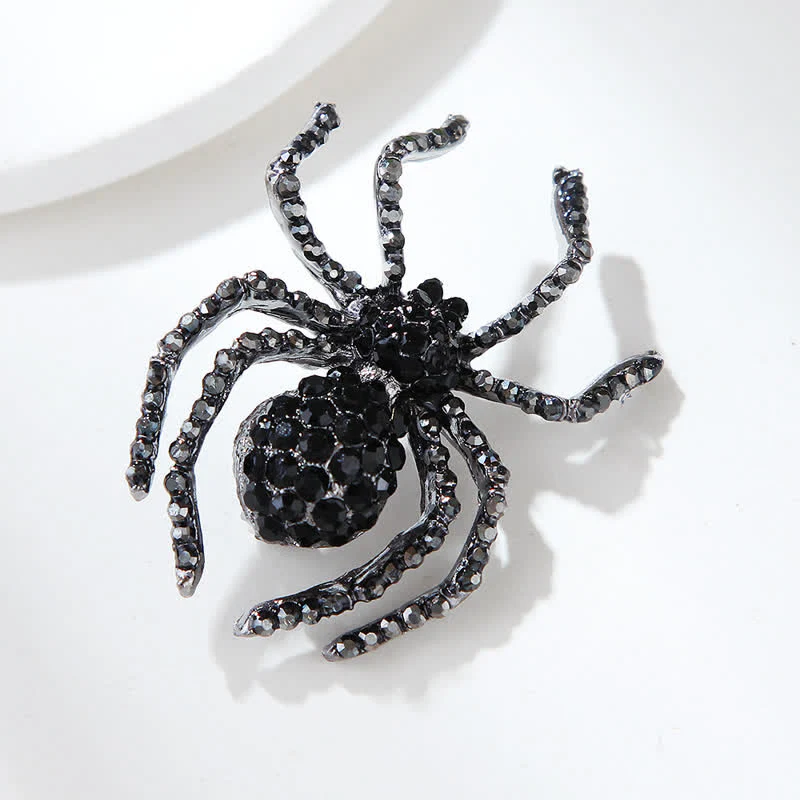 Unisex Vintage Fancy Spider Rhinestone Brooch - Image 4