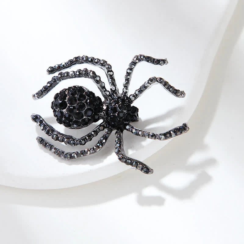 Unisex Vintage Fancy Spider Rhinestone Brooch - Image 5