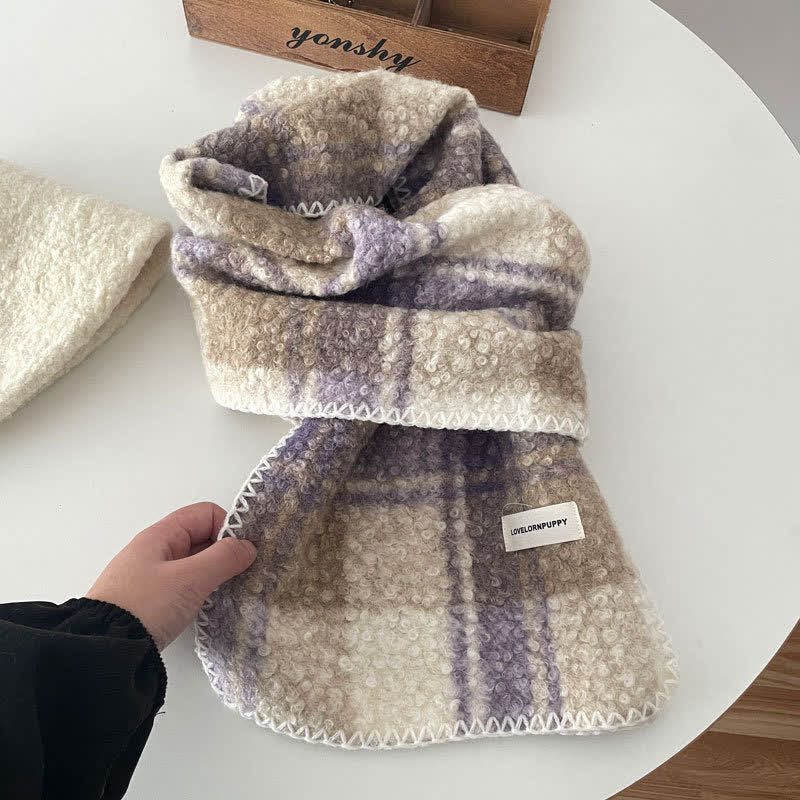 Unisex Winter Accessories Ultra Flush Plaid Scarf - Image 12