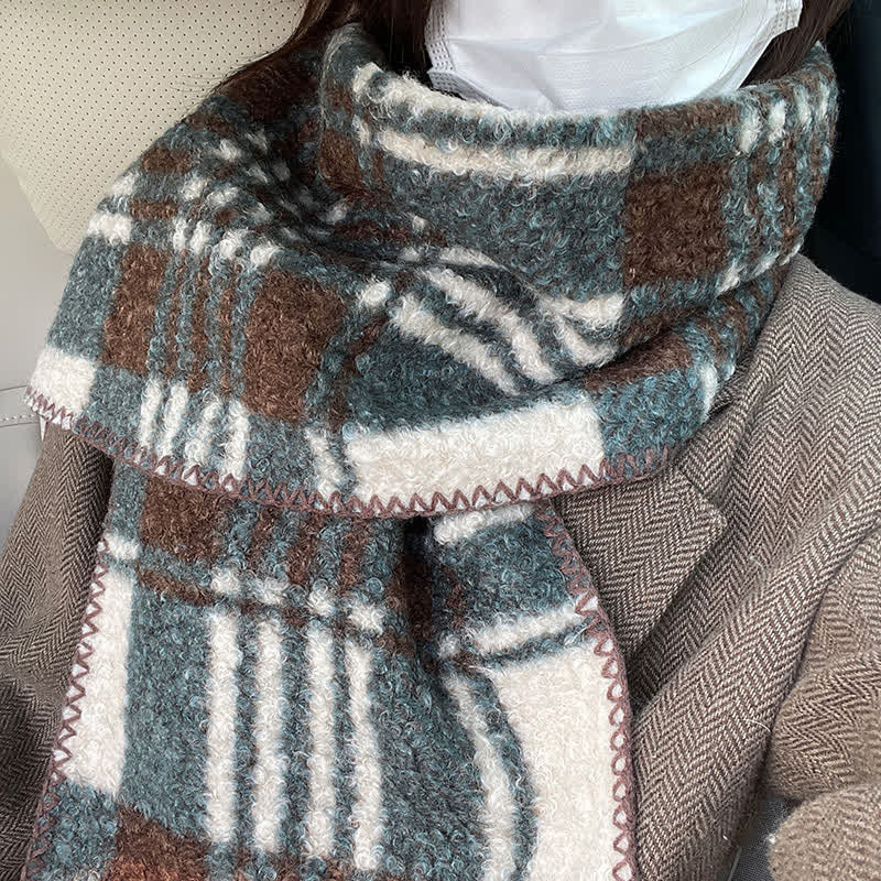 Unisex Winter Accessories Ultra Flush Plaid Scarf - Image 17