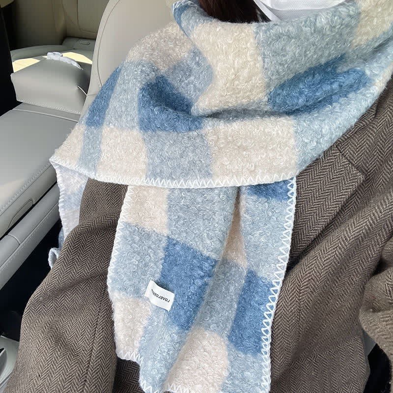 Unisex Winter Accessories Ultra Flush Plaid Scarf - Image 4