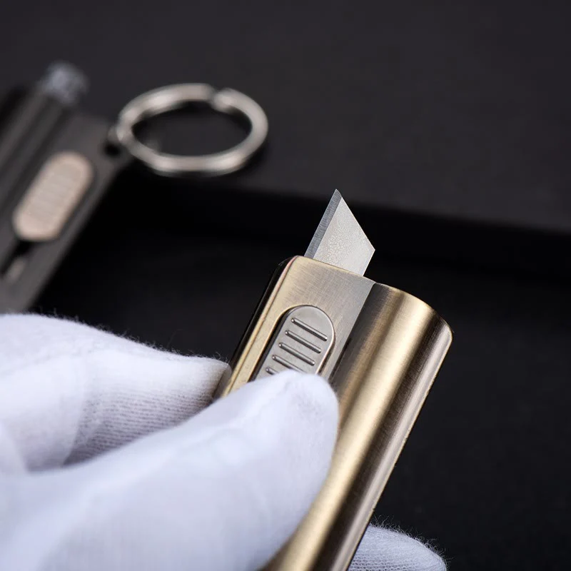 Utility Knife Box Opener Permanent Match Keychain Kerosene Lighter - Image 4