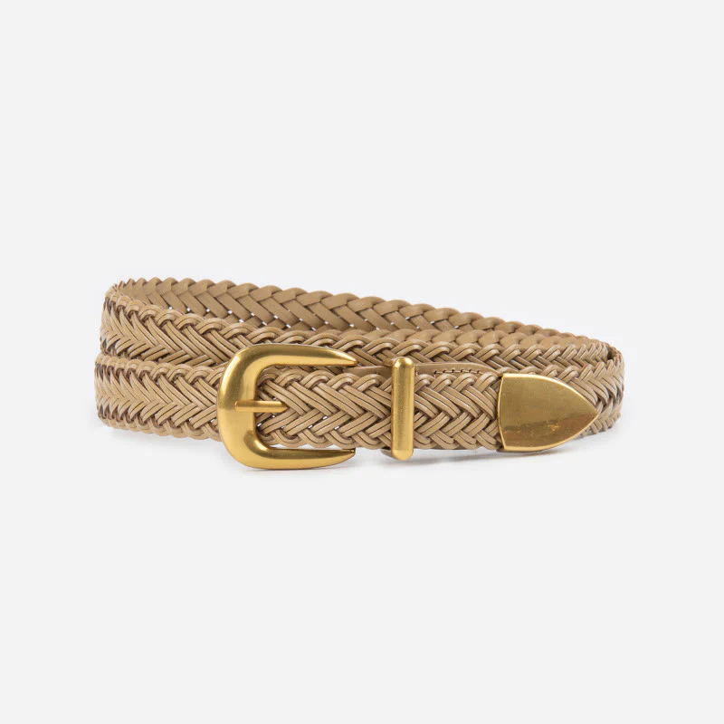 Vegan Leather Braided Belt Women's Waist Belt - Image 13