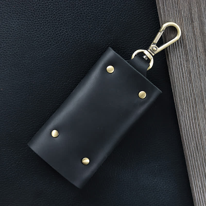 Versatile Belt Key Holder Leather Car Key Case - Image 10
