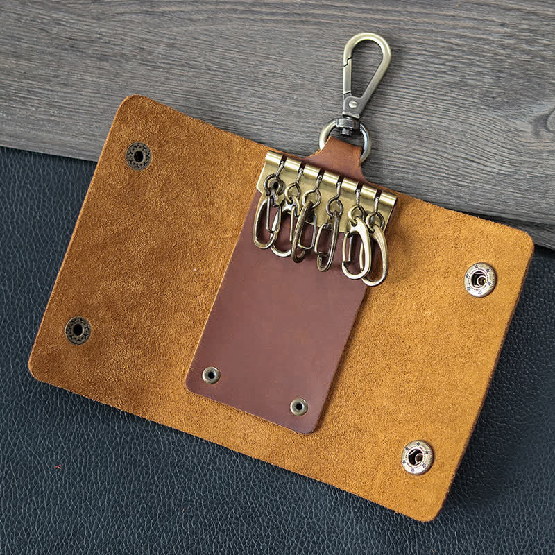 Versatile Belt Key Holder Leather Car Key Case - Image 2