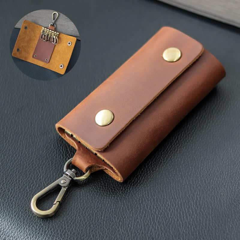 Versatile Belt Key Holder Leather Car Key Case - Image 5