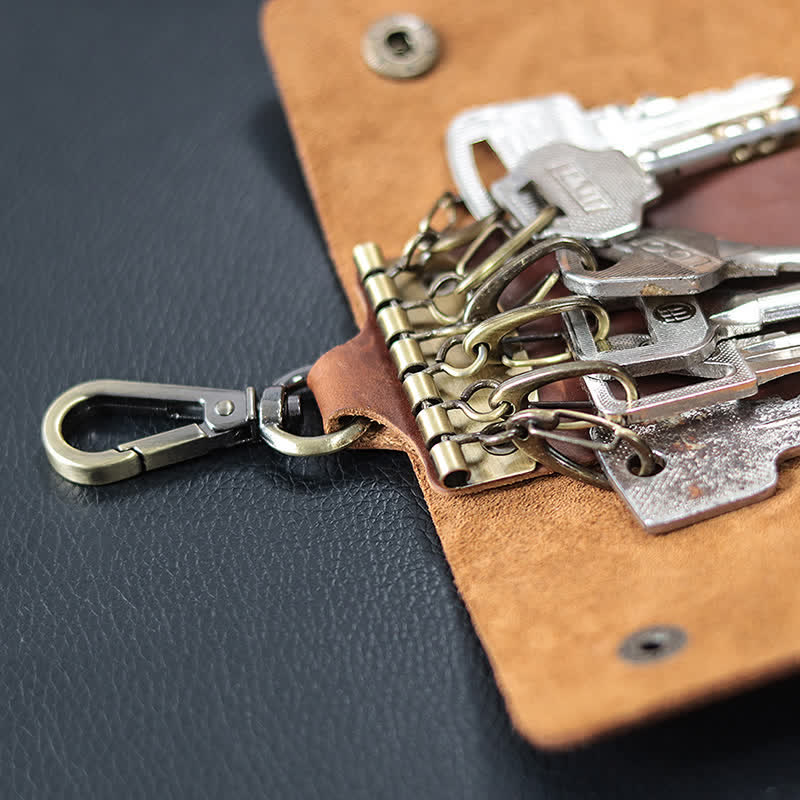 Versatile Belt Key Holder Leather Car Key Case - Image 8