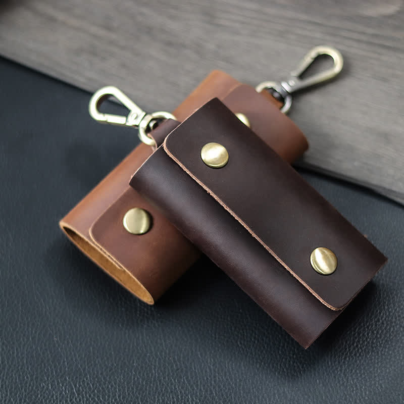 Versatile Belt Key Holder Leather Car Key Case - Image 9