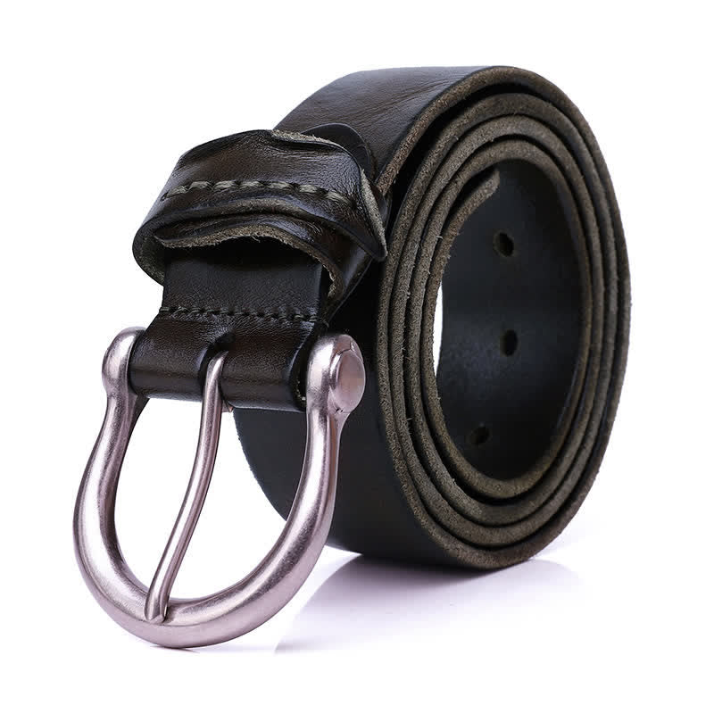 Versatile Fashion Simple Distressed Leather Belt - Image 6