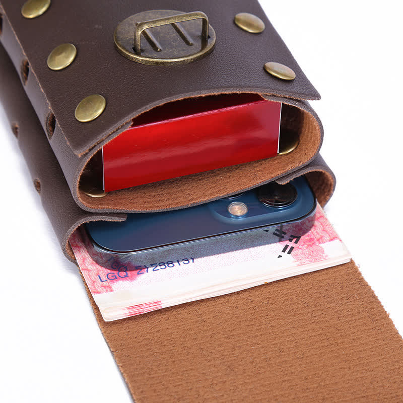 Vertical Double Layers Phone Case Belt Bag - Image 4