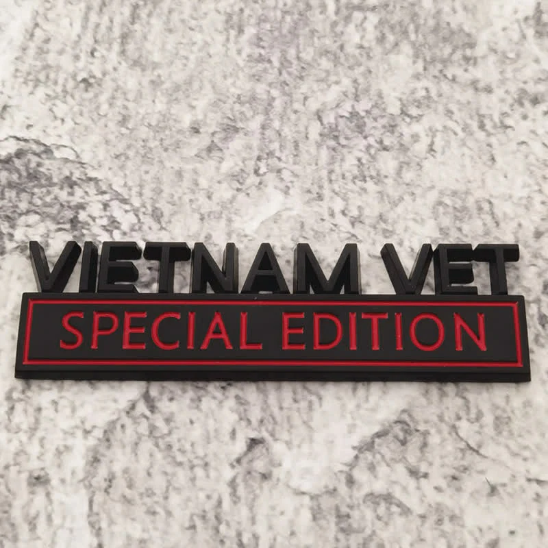VIETNAM VET EDITION Metal Sticker Car Badge - Image 4