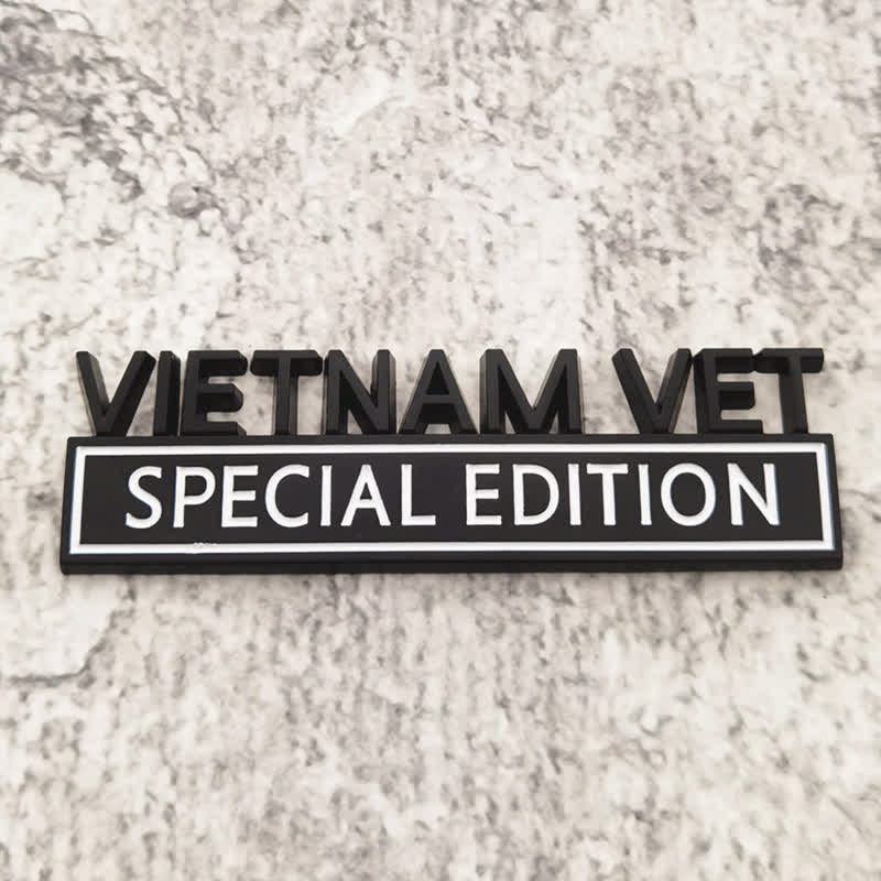VIETNAM VET EDITION Metal Sticker Car Badge - Image 6