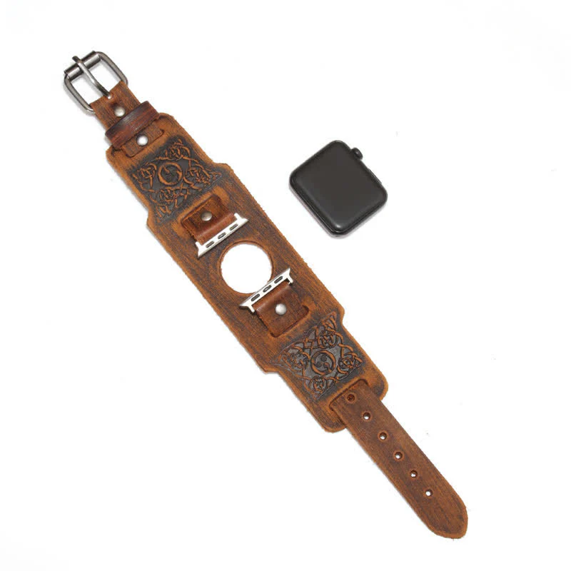 Viking Celtic Knot Totem Leather Watch Band - Image 10