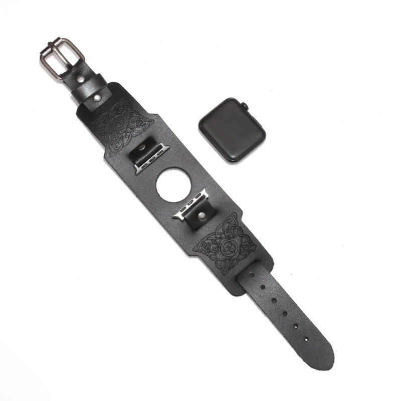 Viking Celtic Knot Totem Leather Watch Band - Image 11