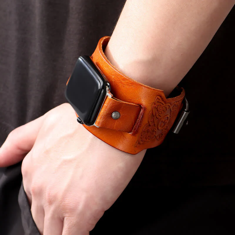 Viking Celtic Knot Totem Leather Watch Band - Image 2
