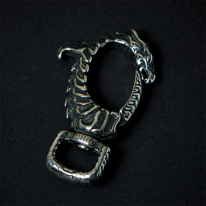 Vintage Antirust Dragon-shaped Rotatable Keychain