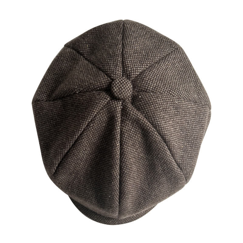 Vintage Auburn Newsboy Beret Octagonal Cap - Image 8