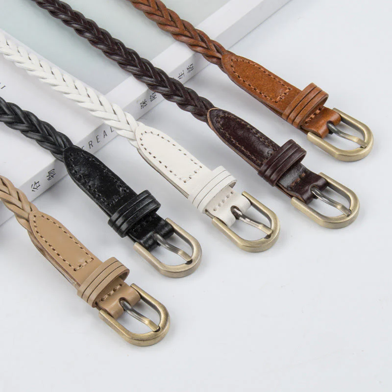 Vintage Braided Belt Girdle Waist Belt Without Holes - Image 10